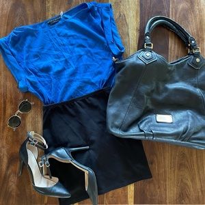 Alice + Olivia Silk Royal Blue Blouse